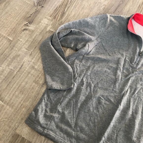 Fanatics Wisconsin Badgers NCAA 1/4 Zip Gray Pullover Sweatshirt Mens XXL - Picture 5 of 12